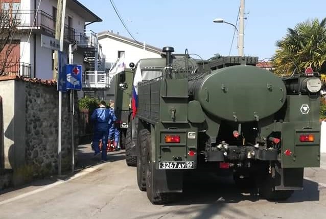 Casa di riposo: per la sanificazione arriva l’esercito con i mezzi russi