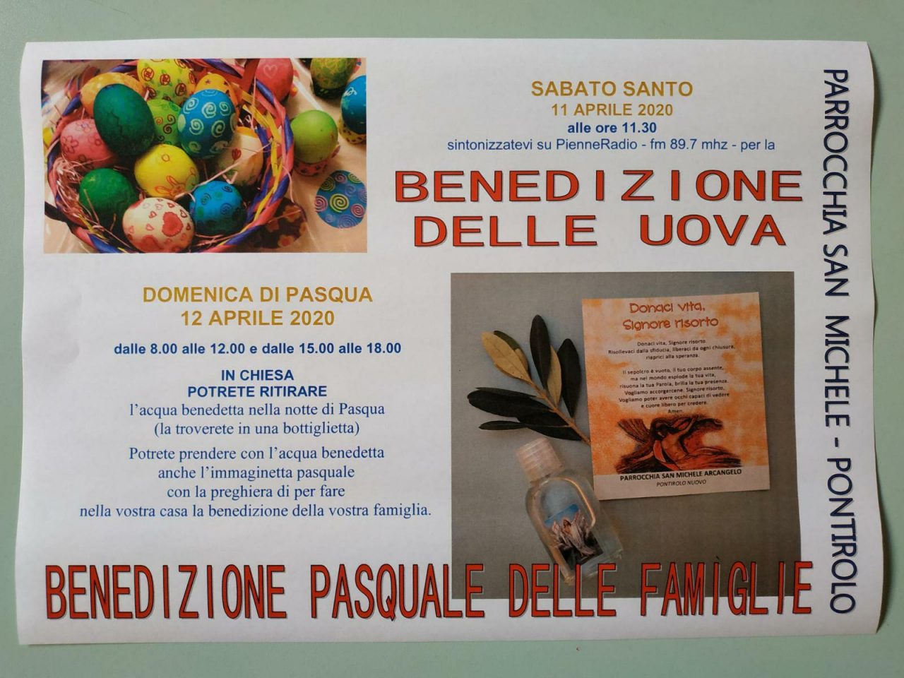 Acqua benedetta in chiesa per Pasqua: polemiche a Pontirolo