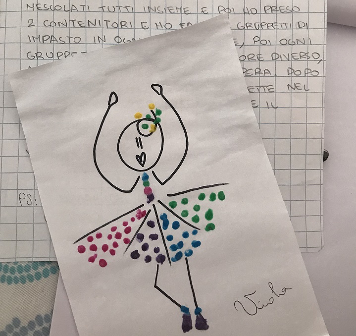 Per Irene, medico in prima linea, un’ondata di affetto dalla piccola Viola FOTO