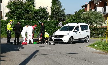 Schianto ad Arcene, grave un motociclista FOTO VIDEO