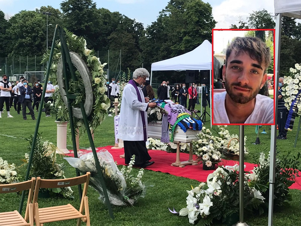 L’ultimo saluto sulle note di De Gregori per salutare l’ex atalantino Andrea Rinaldi FOTO E VIDEO