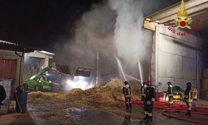 Incendi domati in una cascina ad Arcene e alla Tenaris Dalmine FOTO