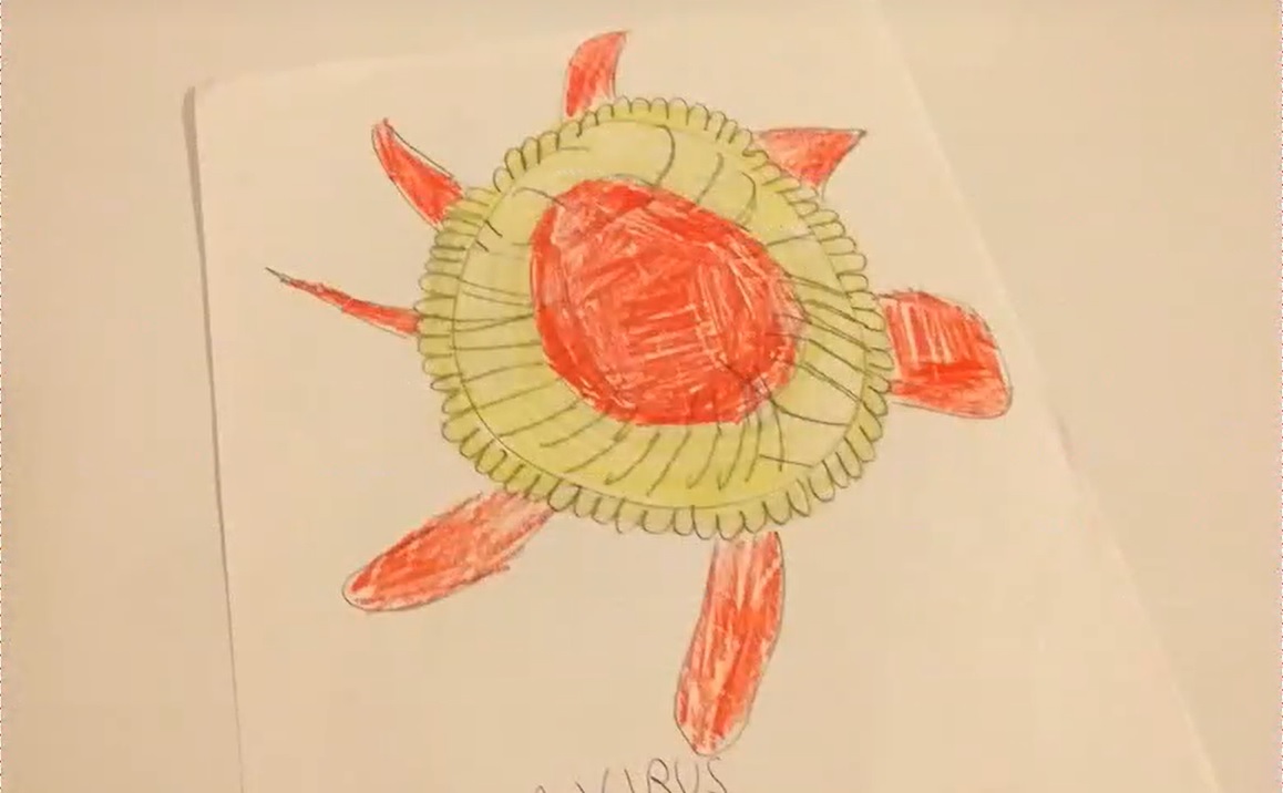 Il Coronavirus illustrato dai bambini della scuola Stadio di Romano VIDEO