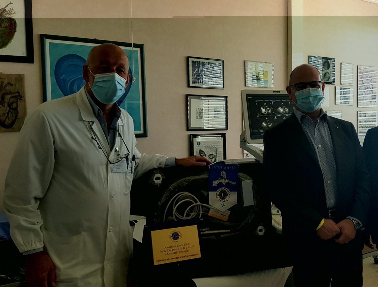 I Lions donano un ecografo 3D alla Cardiologia di Treviglio