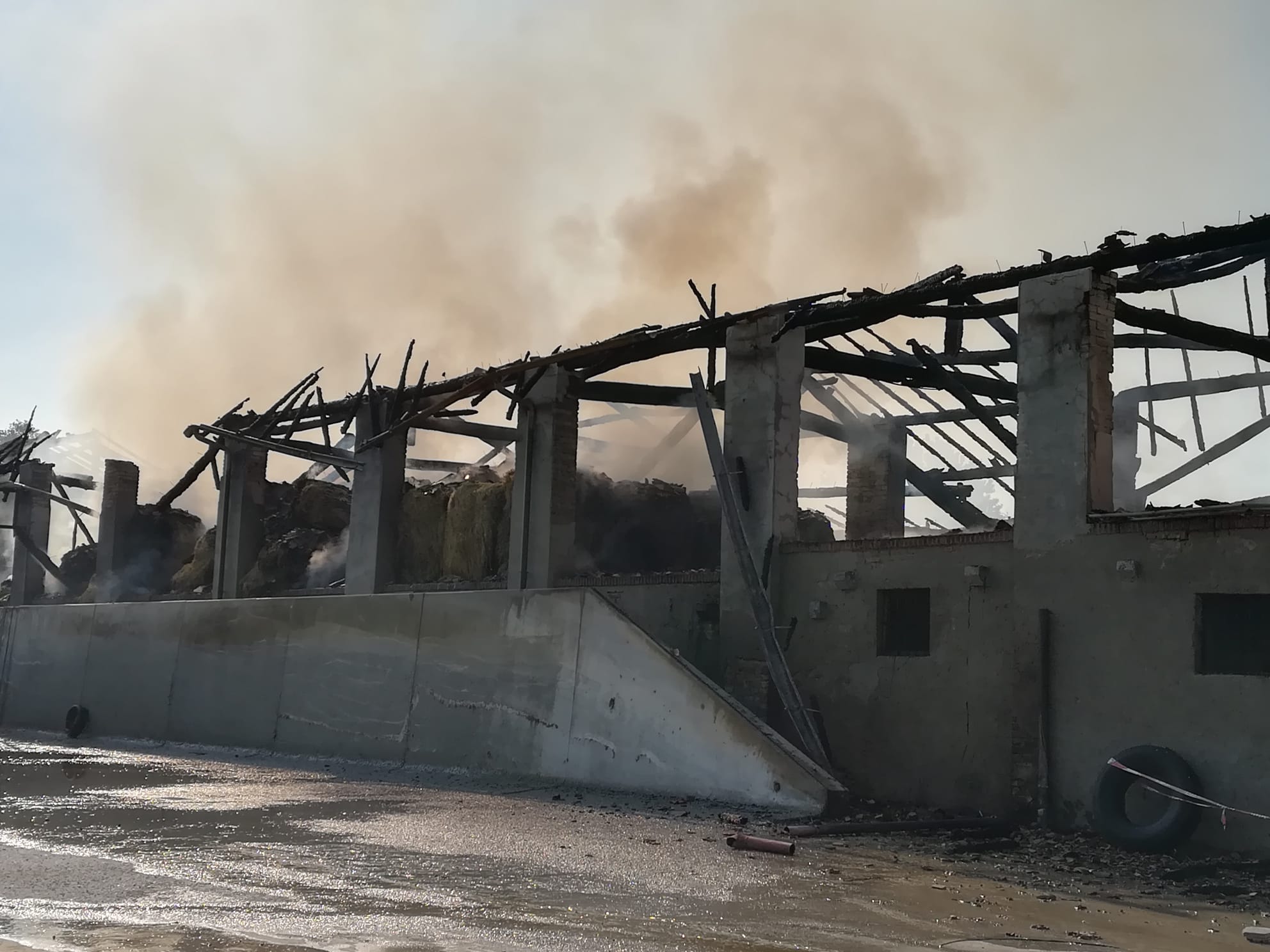 Nosadello Pandino incendio Cascina Besarda