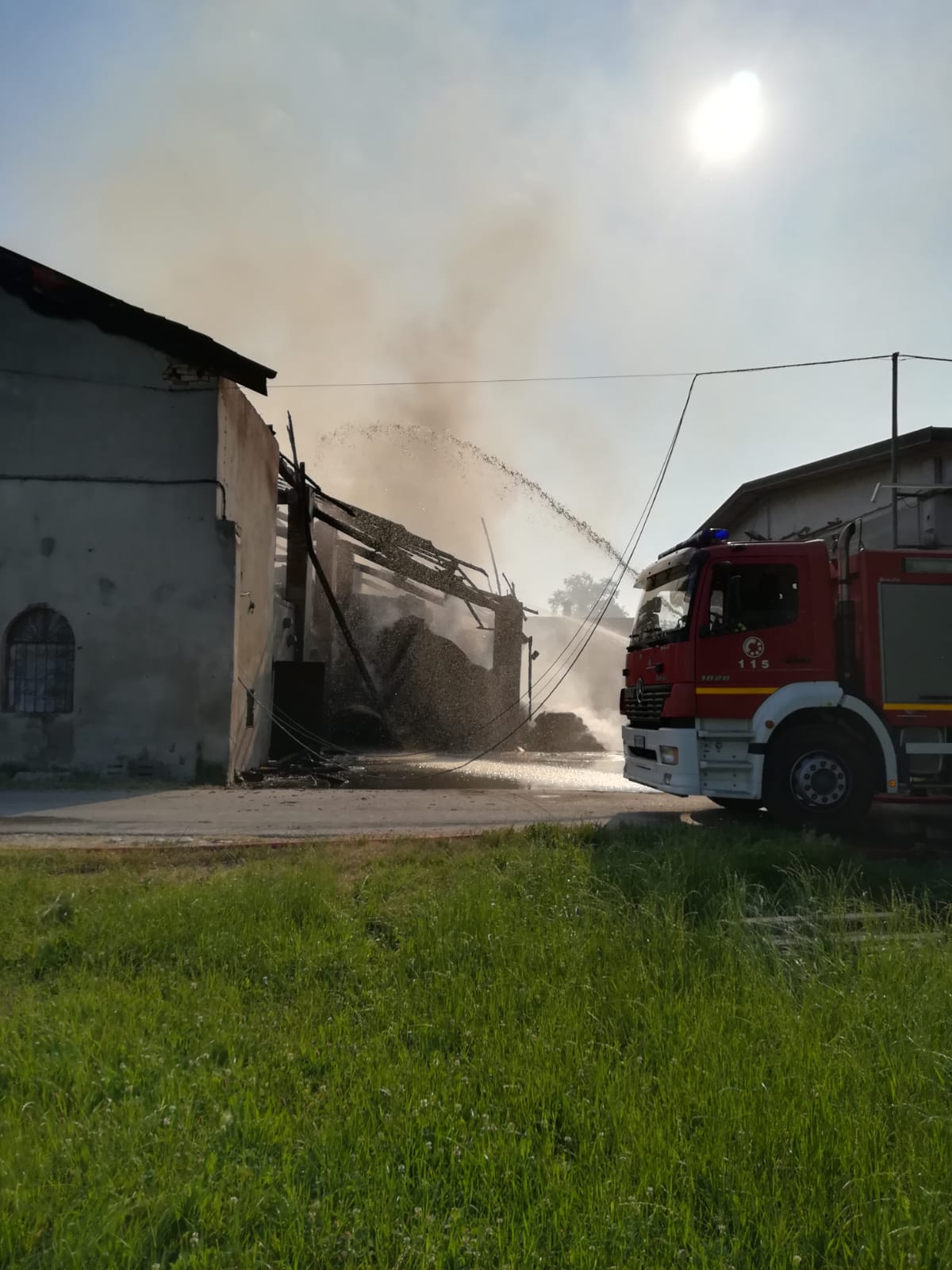 Nosadello Pandino incendio Cascina Besarda