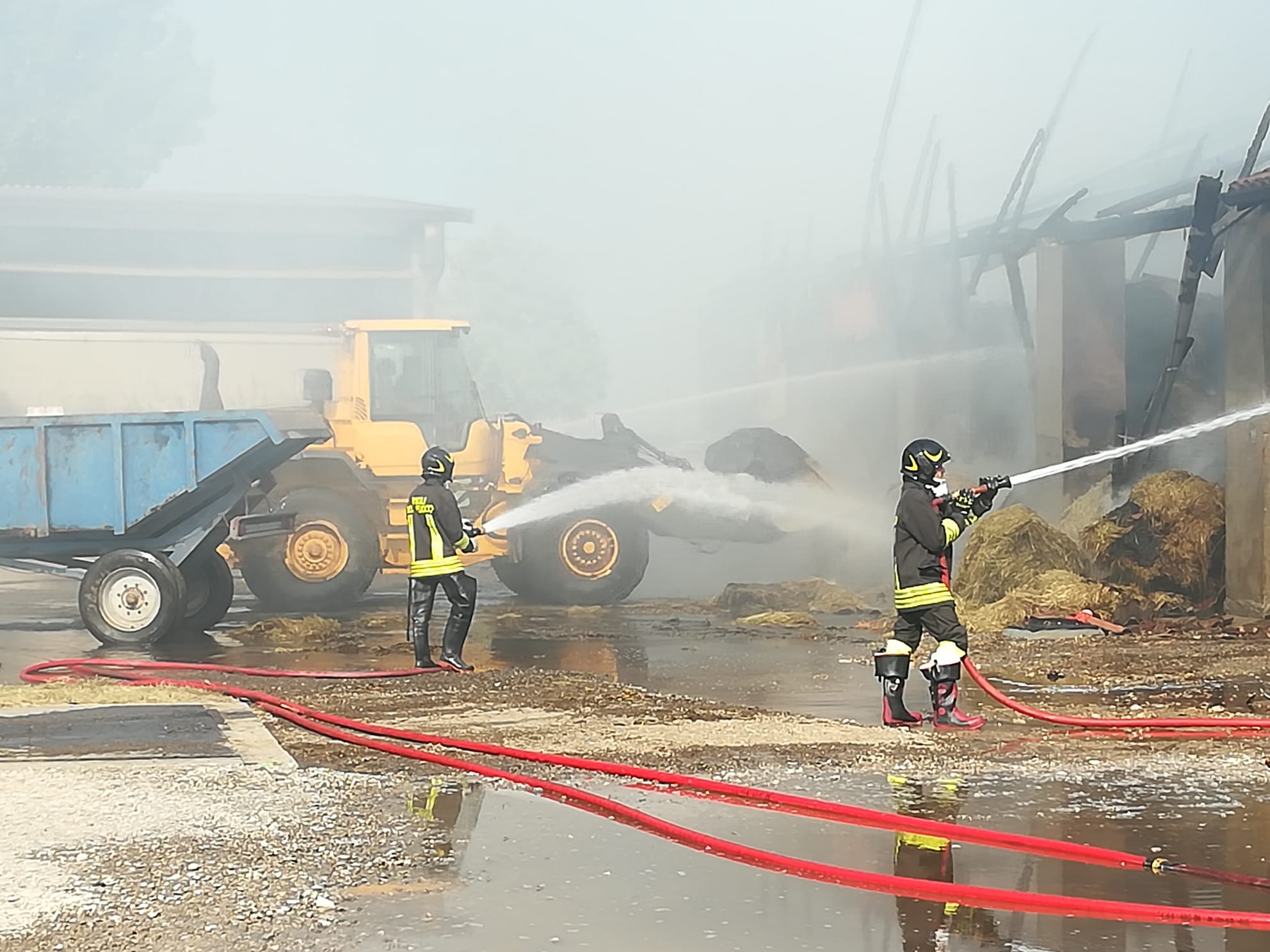 Nosadello Pandino incendio Cascina Besarda