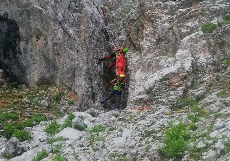 Alpinista di Antegnate cade in Presolana, salva