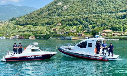 Carabinieri sul lago d'Iseo, imbarcazioni controllate e due sequestri