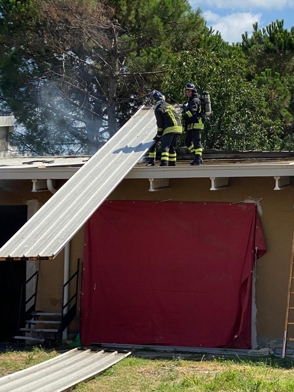 incendio al tetto