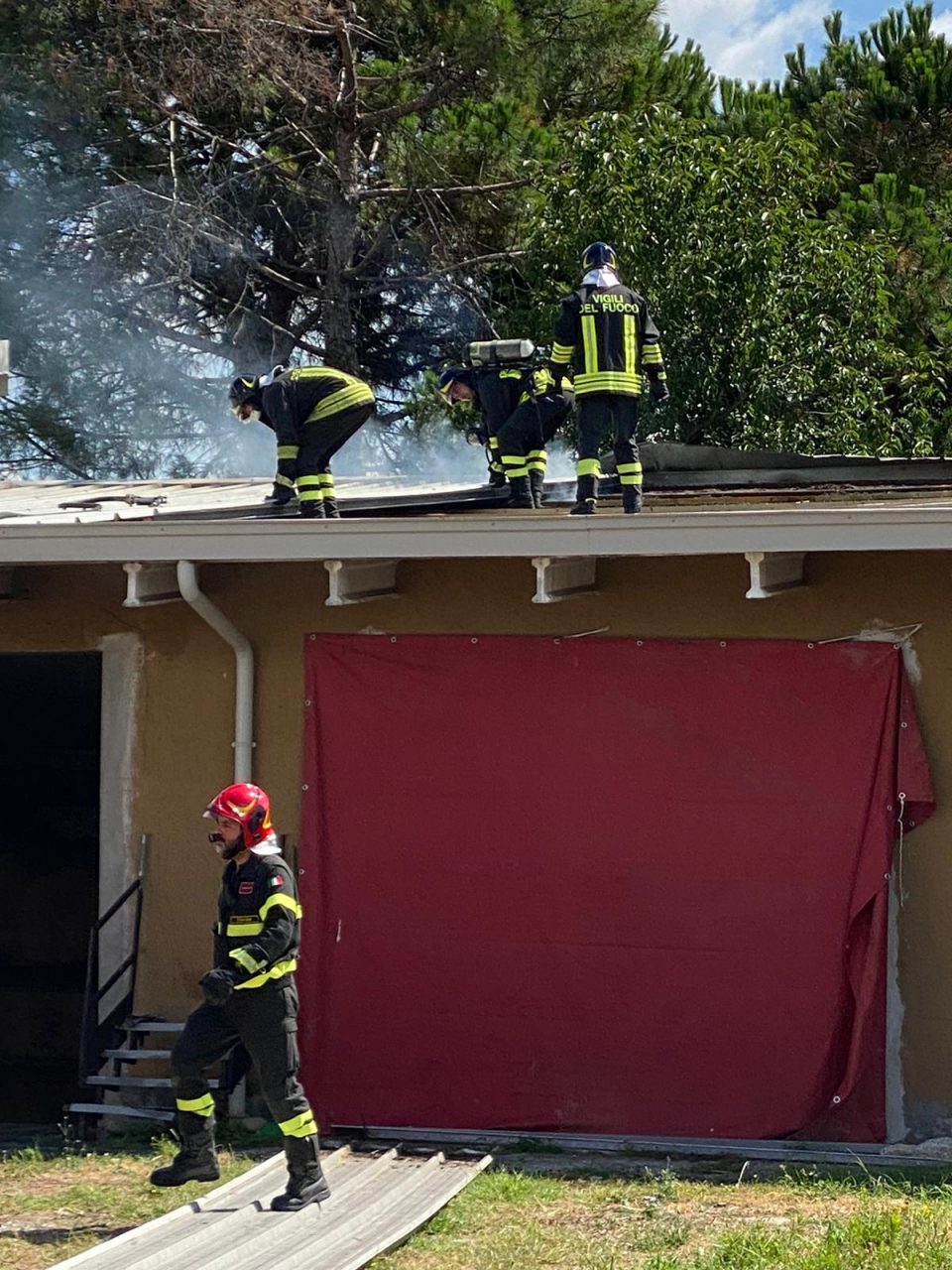 incendio al tetto
