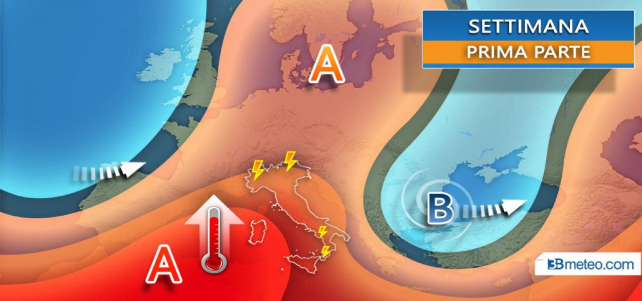 Anticiclone e caldo, ma prime infiltrazioni umide dall’Atlantico