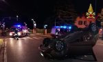 Scontro tra auto all'incrocio, ragazza ferita SIRENE DI NOTTE