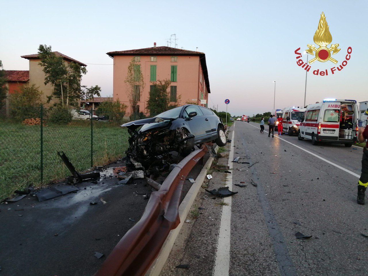 Schianto a Morengo, coinvolte quattro giovani