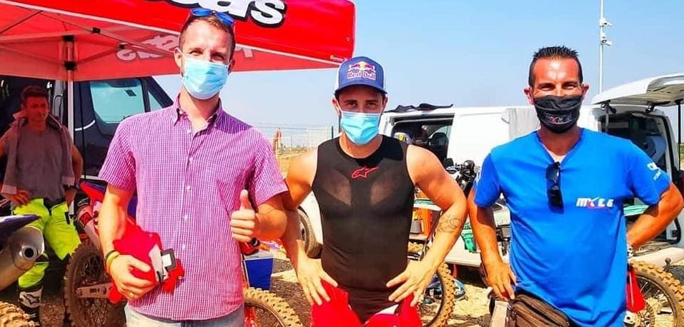 Dovizioso a Covo per la nuova pista di motocross