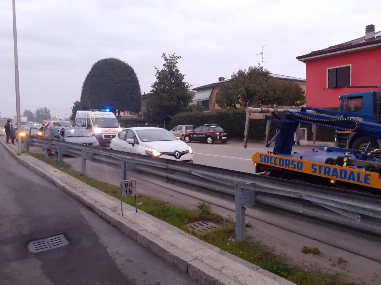 Tamponamento in via De Gasperi, traffico rallentato a Pandino