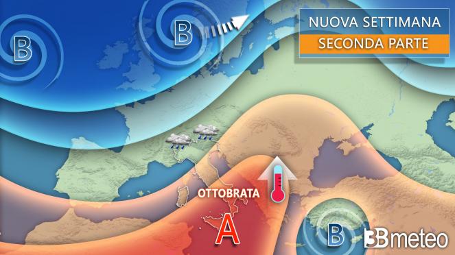 Ottobrata in arrivo tra piogge e temperature in risalita