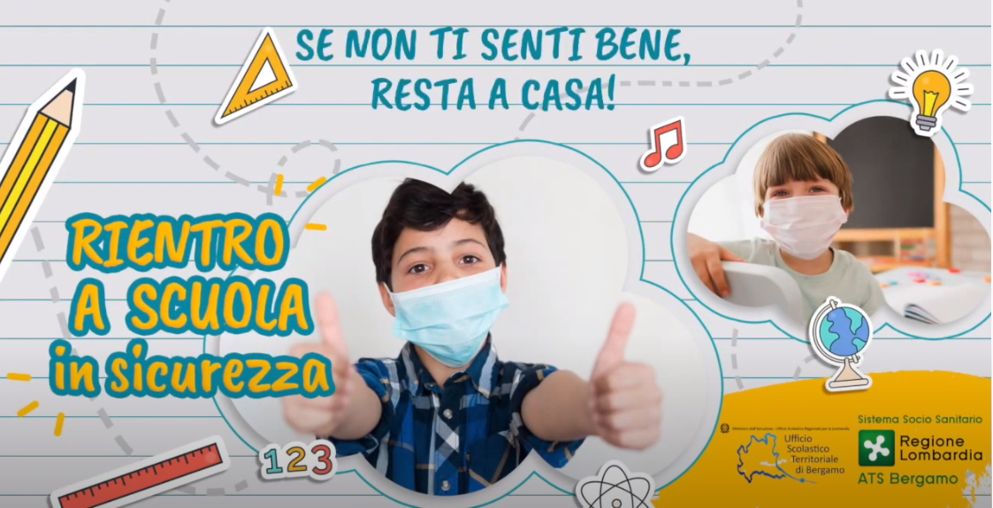 Rientro a scuola in sicurezza: da Ats Bergamo un video per studenti e studentesse VIDEO