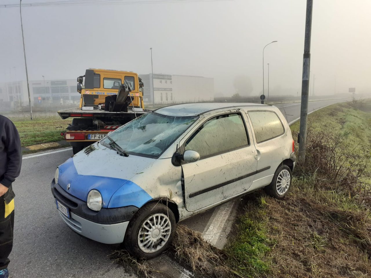 scontro sulla rivoltana
