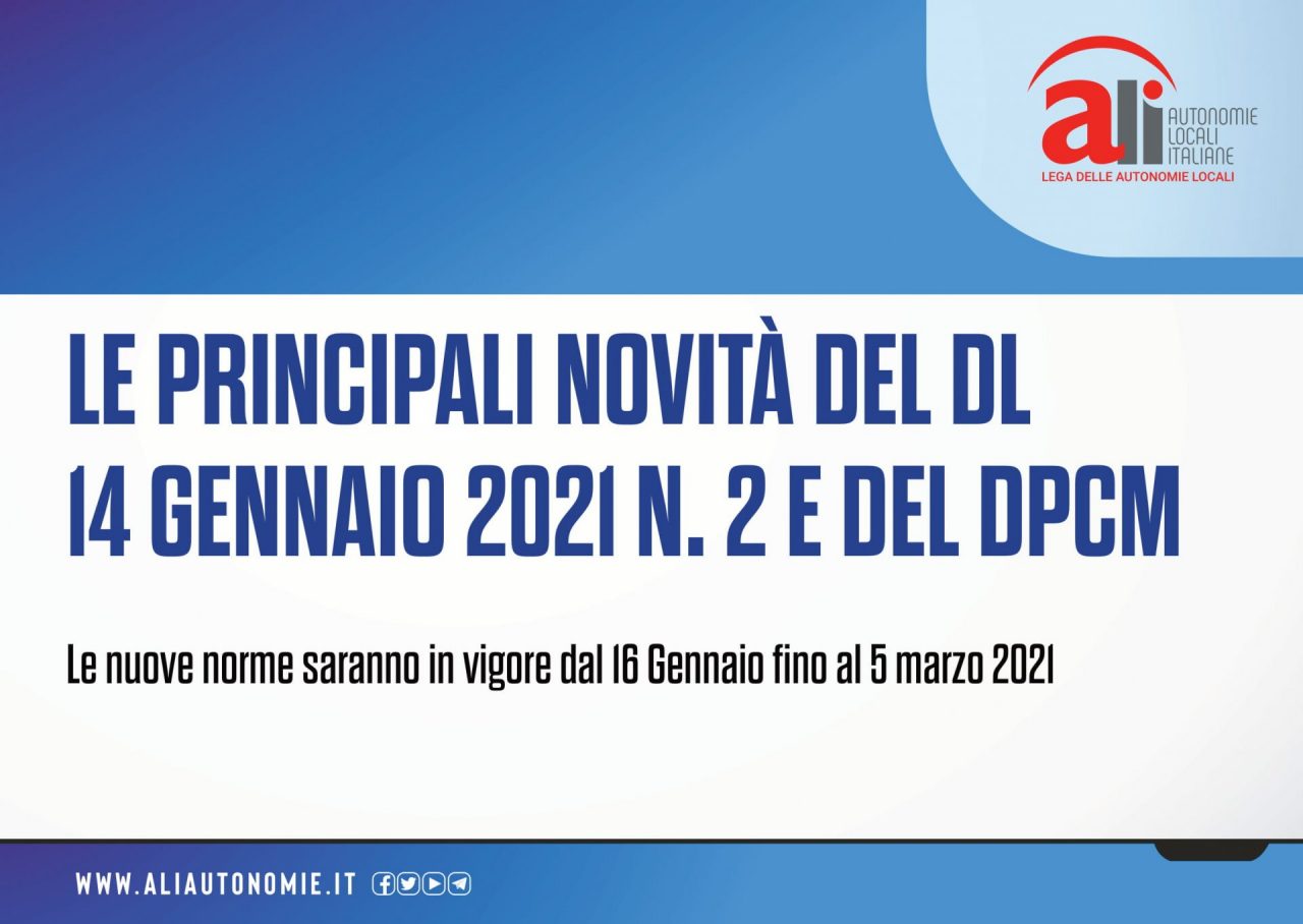 Il nuovo decreto in slide: cosa si può fare e cosa no