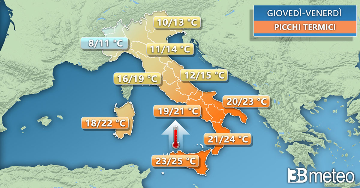 Primo assaggio di primavera, ma al Nord tempo uggioso e pioggia