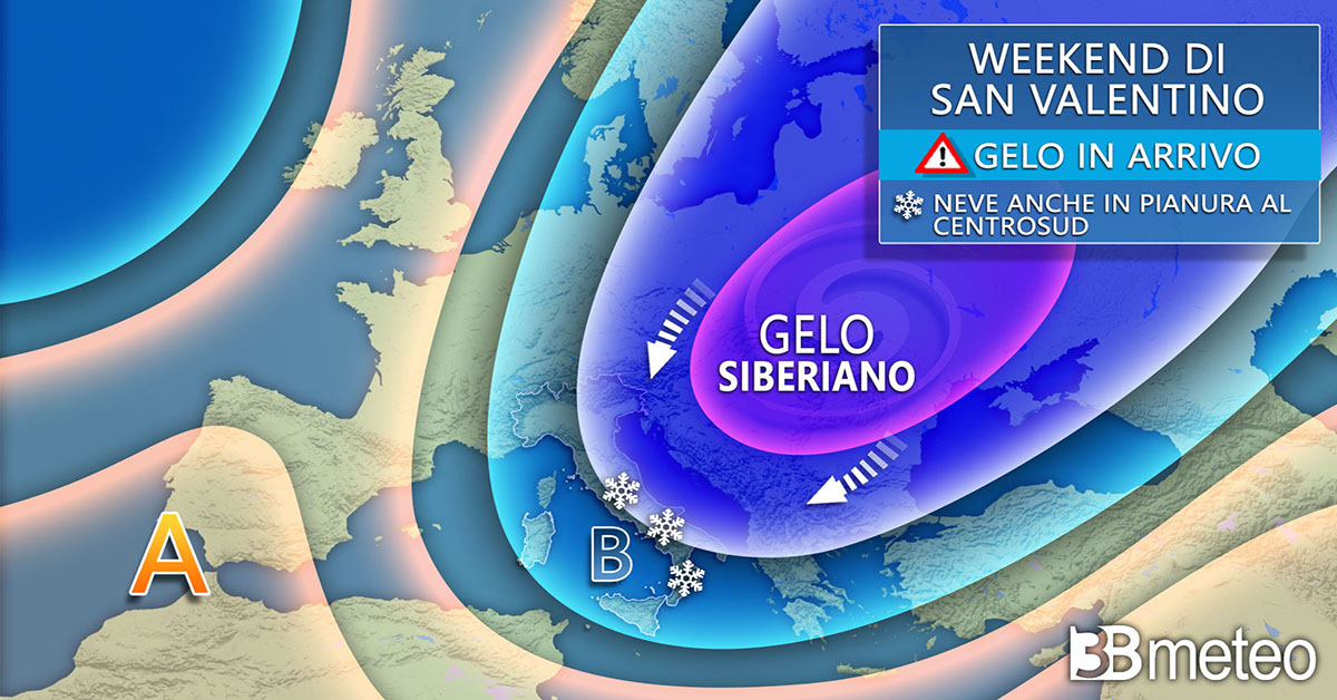 Gelo siberiano in arrivo, termometro di nuovo sotto zero