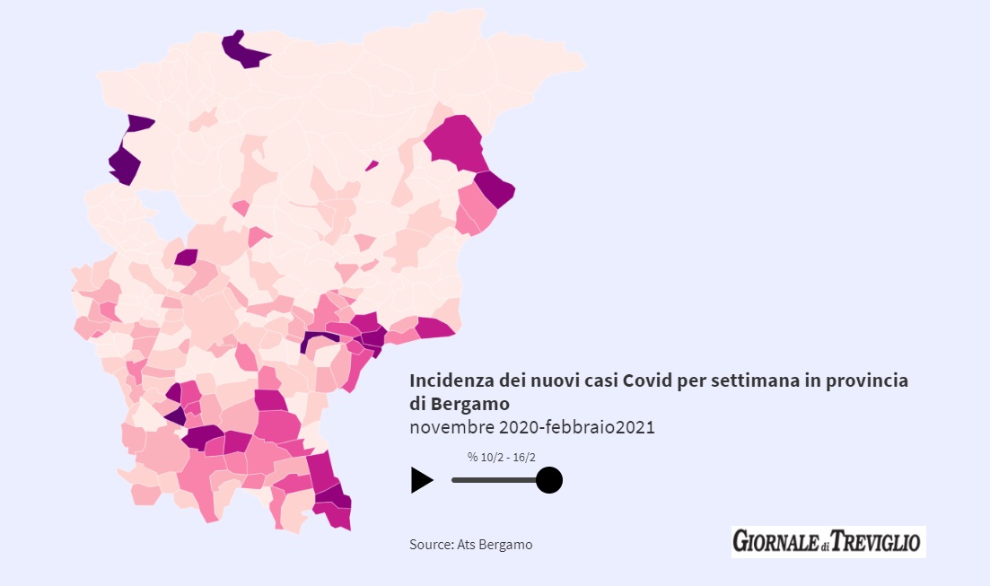 Covid-19, netto aumento nella Bassa. Focolaio a Brignano, peggiora Arcene, raddoppiano i casi a Treviglio I DATI COMUNE per COMUNE