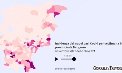 Covid-19, i casi risalgono: male la Bassa orientale, Arcene e Pognano. I numeri COMUNE per COMUNE