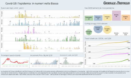 Covid-19, i dati di lunedì sui contagi e i ricoveri nella Bassa