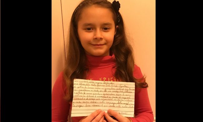 La piccola Alice scrive a Fontana: “Siamo stati bravi, ci faccia tornare presto a scuola”