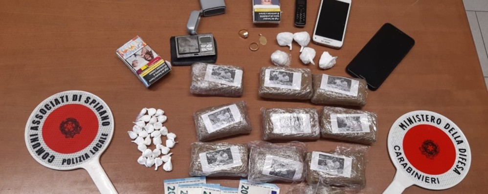 Un chilo di hashish in casa: arrestato a Pognano