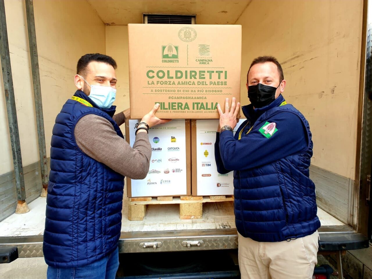 Beni alimentari Coldiretti per il Caimi