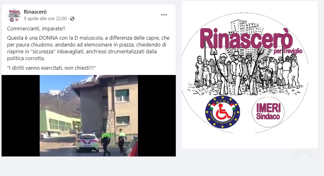 I commercianti che rispettano le regole? “Capre che chiedono l’elemosina in piazza”. Bufera sulla lista civica per Imeri