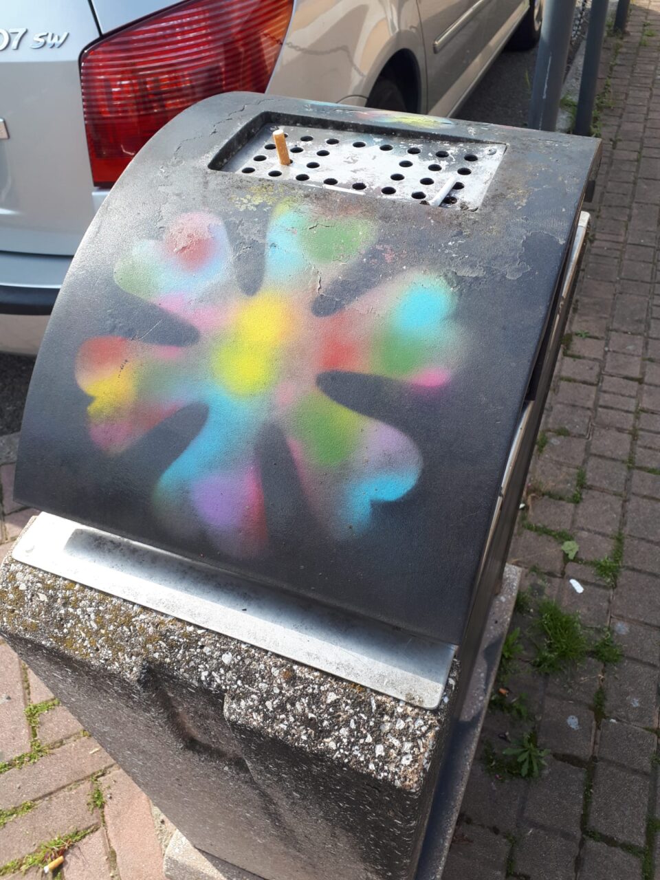 Volontario colora il paese, la Lega non ci sta