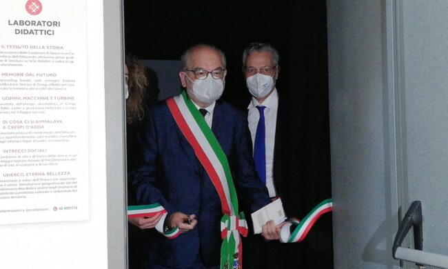 Taglio del nastro per il nuovo museo multimediale di Crespi d’Adda