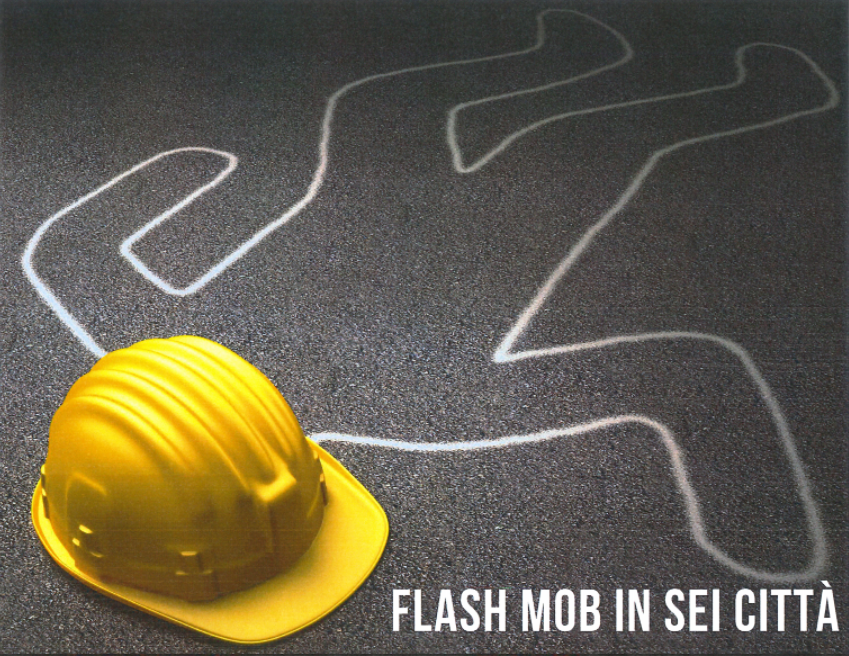Basta morti sul lavoro, i sindacati degli edili in piazza: flash mob anche a Bergamo