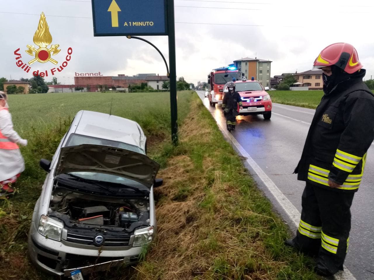 Ennesimo incidente sulla Soncinese, 22enne esce di strada e finisce nel