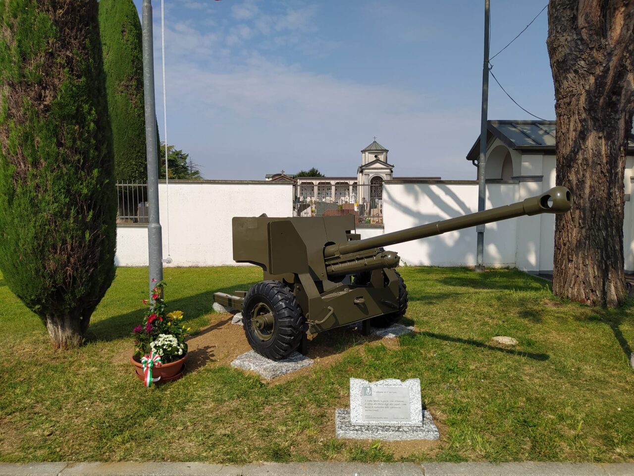 Restaurato il vecchio cannone di Ciserano
