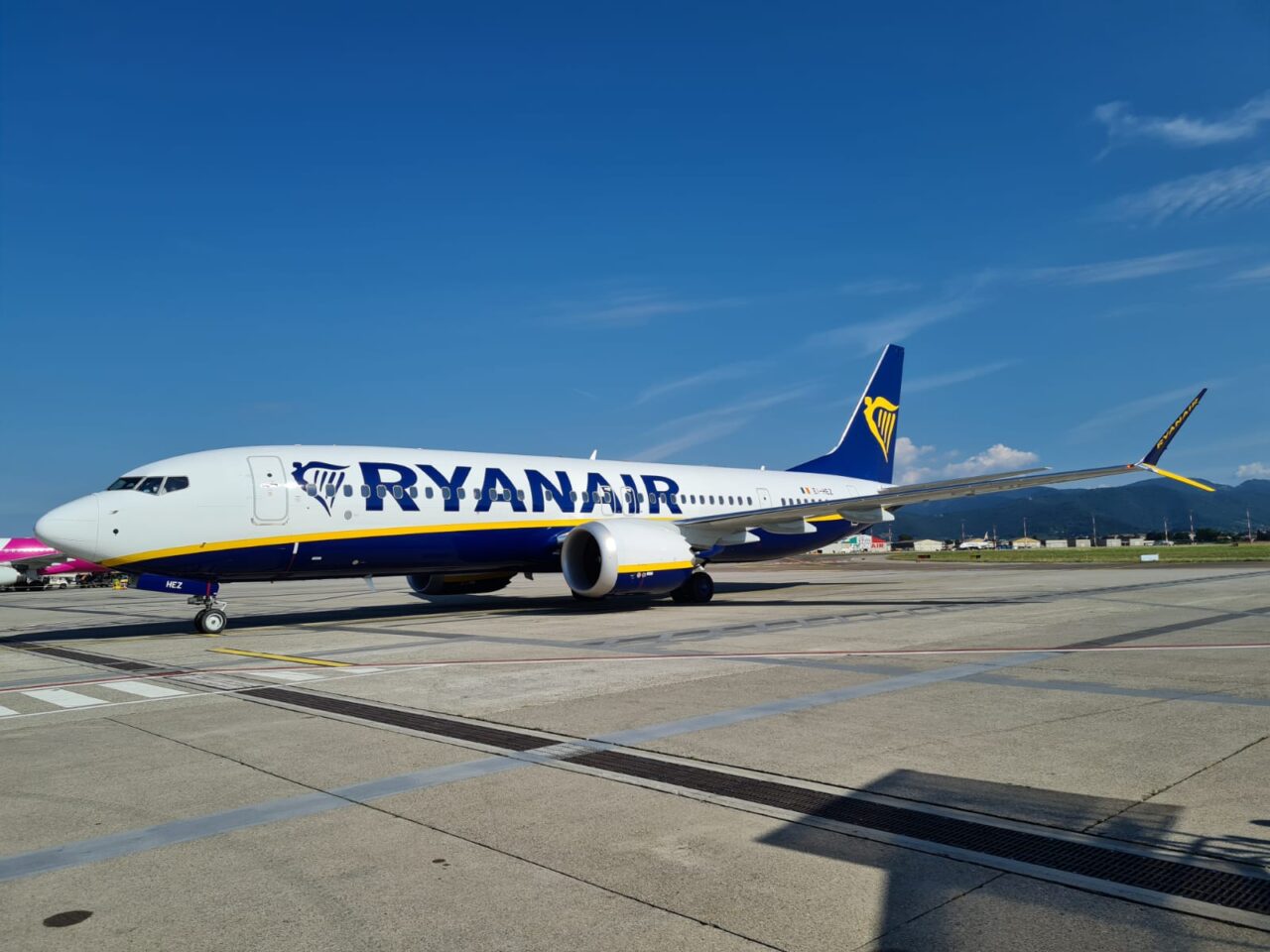 A Orio il primo aereo Ryanair  più “silenzioso” e green