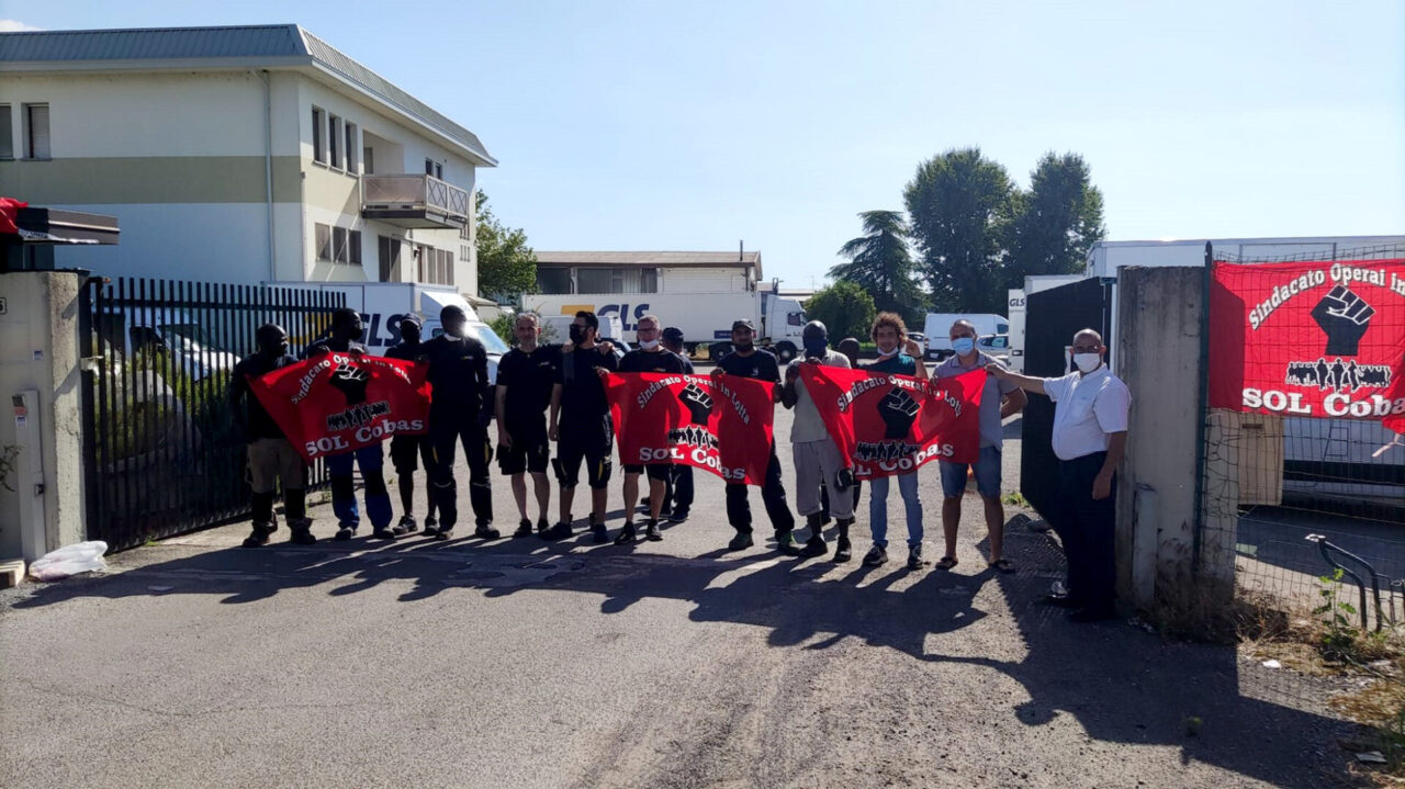 Presidio solidale alla Gls, due ore di sciopero per Adil