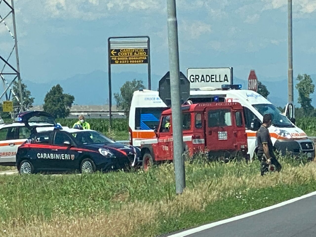Schianto all’incrocio per Gradella, due feriti in ospedale