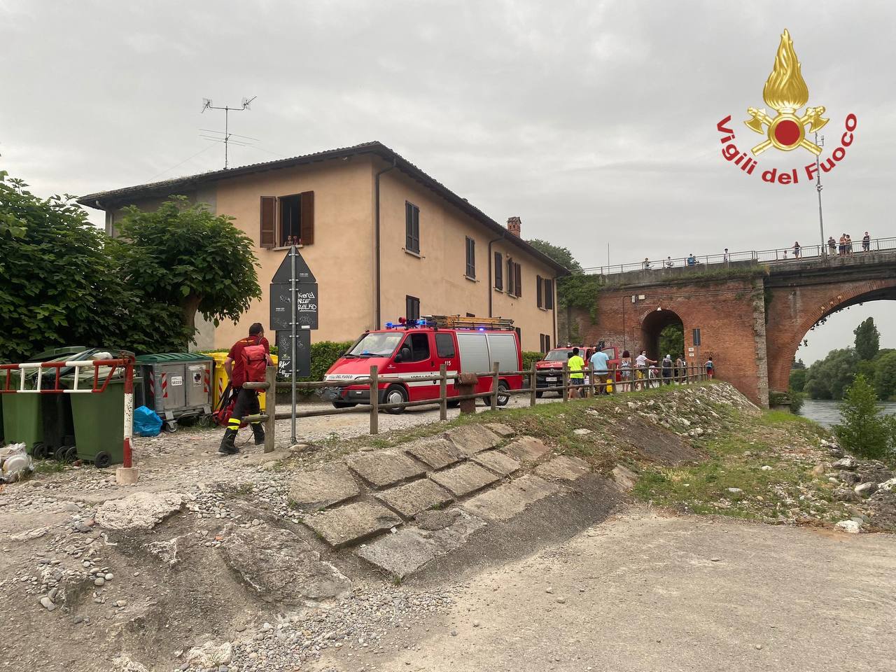 Tragedia sfiorata all’Adda, 23enne tenta di attraversare il fiume ma resta bloccato