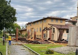 L’assicurazione latita, a Lurano una colletta solidale per i danni della tromba d’aria