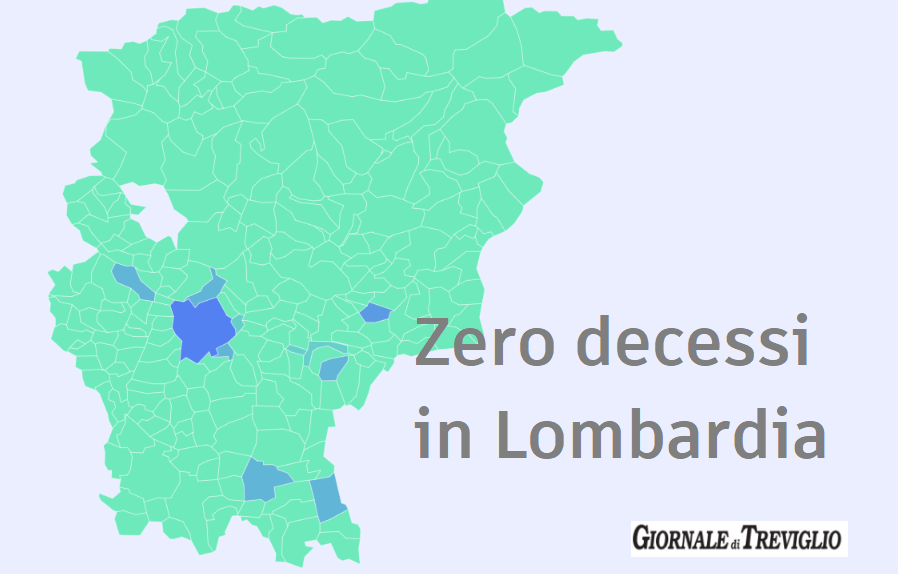 Covid-19, oggi nessun morto in Lombardia