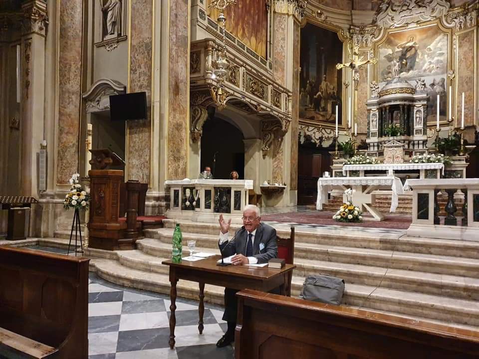 Romano incontra Dante e rende omaggio al Sommo Poeta