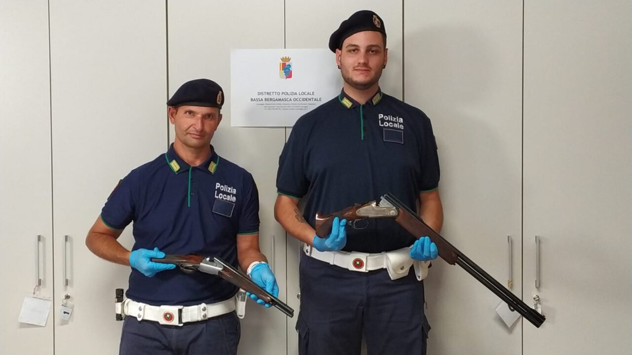 Fucili nascosti nella siepe: la Locale sventa una probabile rapina a Pagazzano