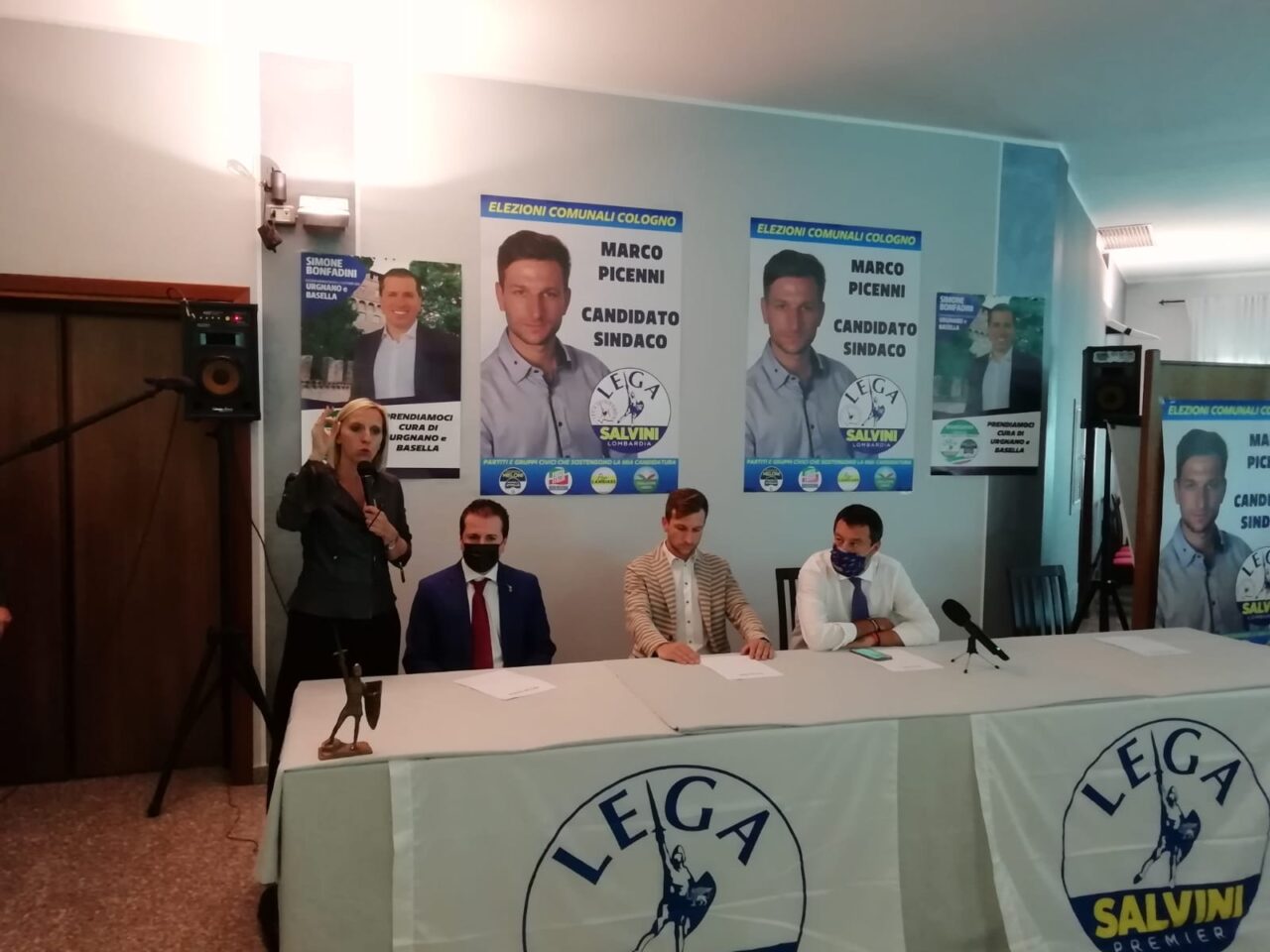 Salvini nella Bassa per Picenni e Bonfadini: “Cologno e Urgnano valgono come Milano e Torino”