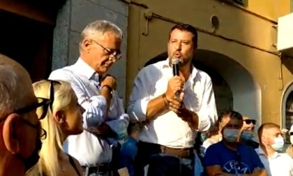 Salvini a Caravaggio attacca Mangoni, Conte e il Green Pass - Il video