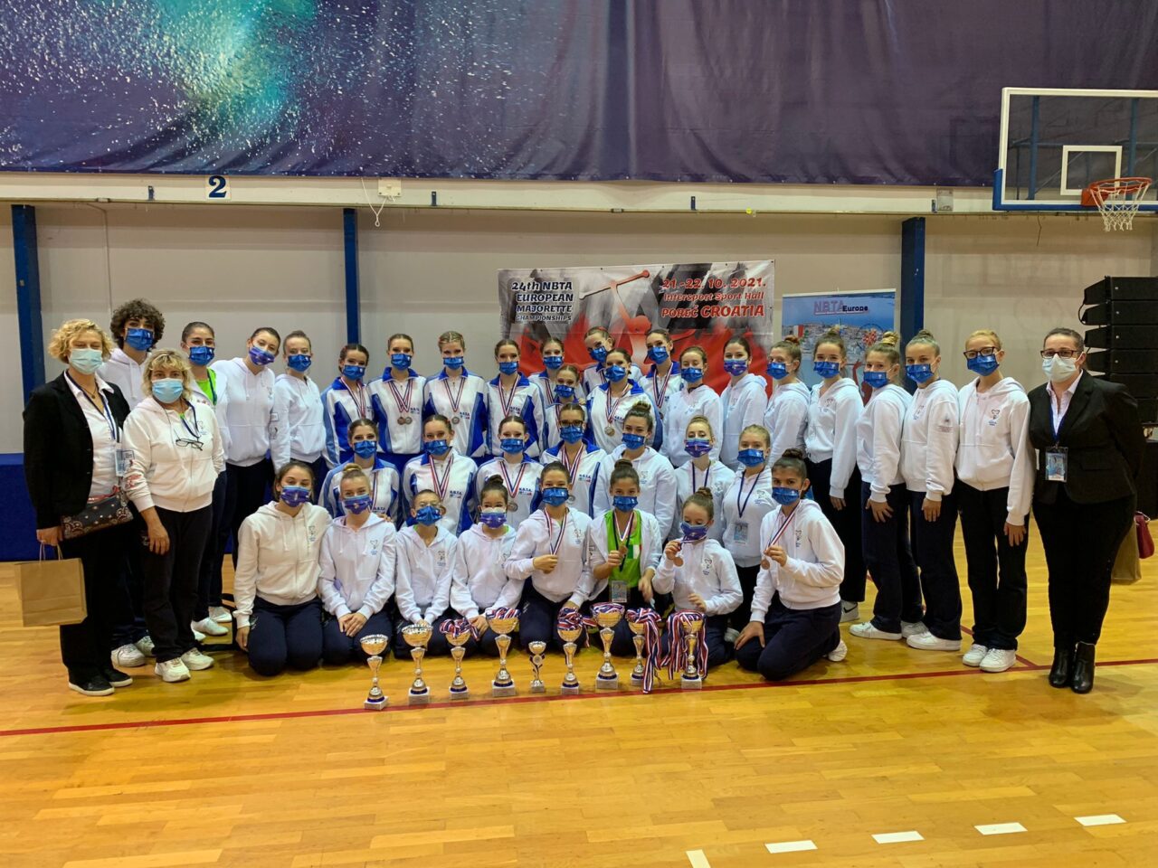 Europei di Majorettes, undici medaglie per le atlete di “Written in the stars”