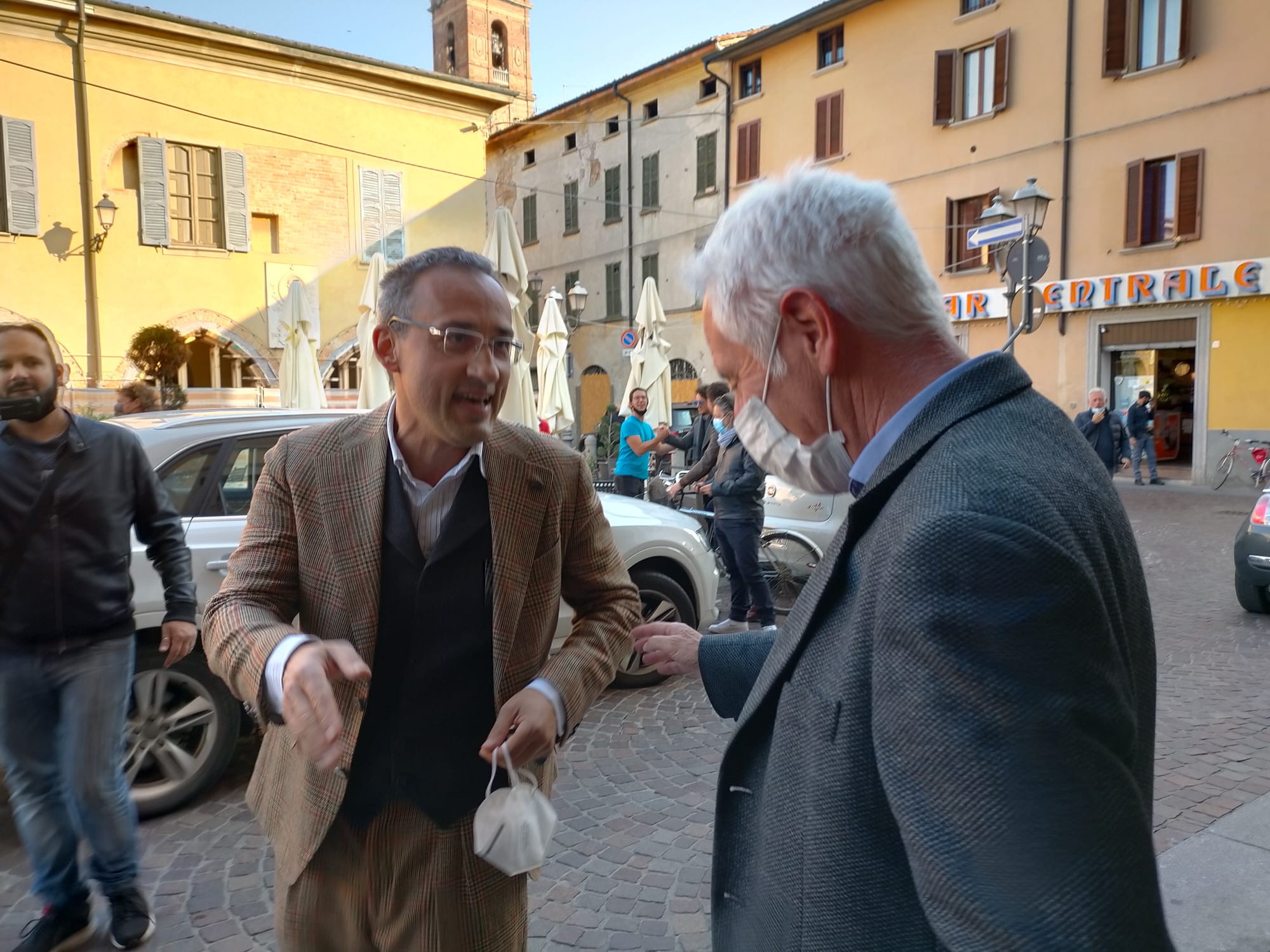 Claudio Bolandrini con Carlo Mangoni Ballottaggio Caravaggio